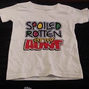 Call spoiled rotten by my aunt kids graphic t-shir